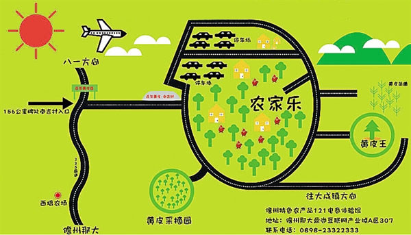 采摘黃皮活動(dòng)路線